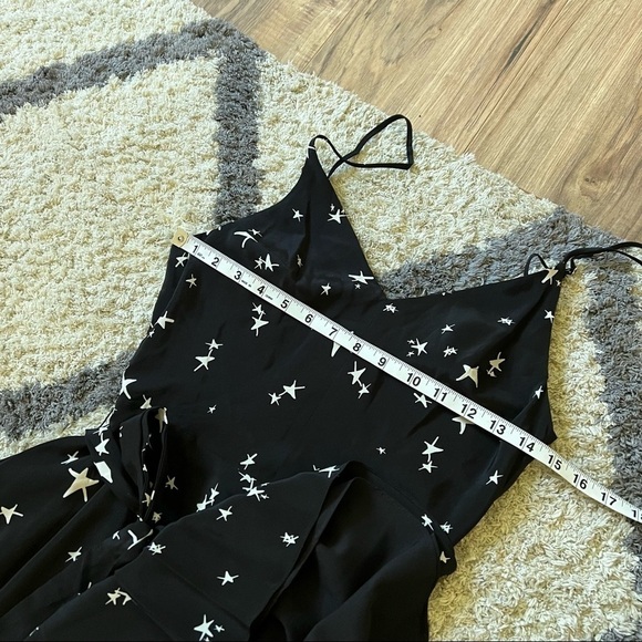 Anthropologie Amanda Uprichard Star Print Silk Mini Dress - Picture 12 of 14